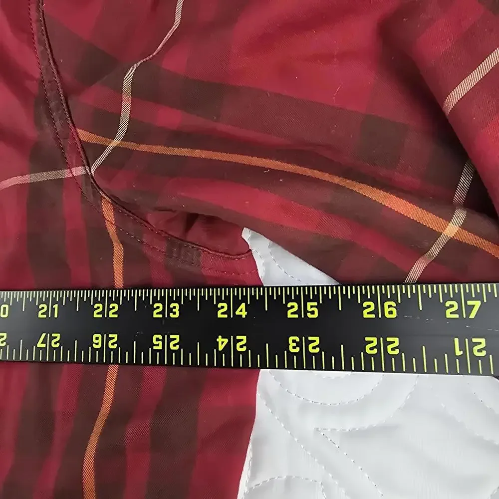 The North Face Men's Red Plaid Button-Up Shirt XL